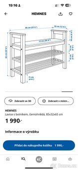 Ikea hemnes botnik s lavici - 5