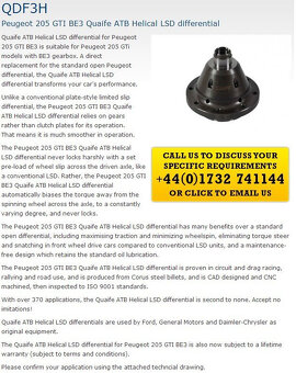 Převodovka BE Quaife gear kit + Quaife LSD + poloosy - 5