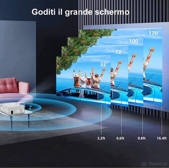 přenosný projektor Ysametp, HD videoprojektor 1280 x 720P s - 5