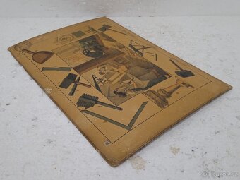 Kameník - školní pomůcka 1856 - 36,5x26,5cm - 5