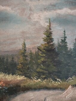 obraz LESNÍ ÚVOZ II., olej, sign. Jar. Jirotka 1939 - 5