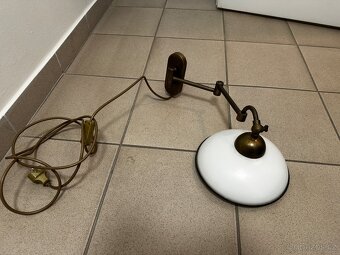 Lampa mosazná, nástěnná - 5