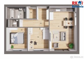 Prodej novostavby bytu 3+kk s balkónem, parkovacím stáním a - 5