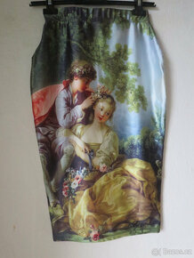 Nová dámská sukně s romantickým motivem - 5