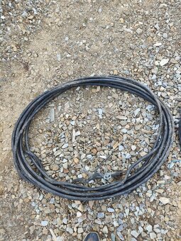 Kabel 5x6 guma cca 40 metrů , + závěsný kabel - 5