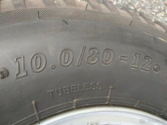 10,0/80-12 Nová obutá kola 4 ks - 5