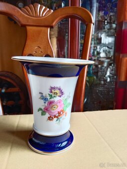Krásná stará porcelánová váza - Míšeň - 5