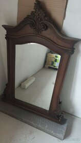 Starožitné řezbované zrcadlo - 5