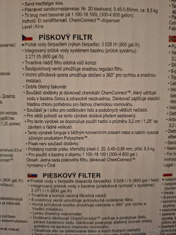 Písková filtrace - nová, nepoužitá - 5
