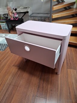 Zásuvková skříňka IKEA BUSUNGE se 2 zásuvkami, světle růžová - 5