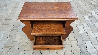 Dřevěný TV stolek + skříňka - 5
