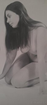 ORIGINÁL UMĚLECÉ FOTO AKT S GRAMOFONEM OD FOTOGRAFA J. GOLDS - 5