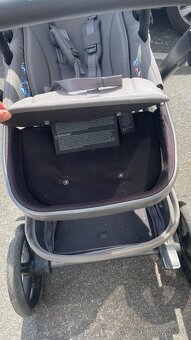 Kočárek pro 1 nebo 2 děti Geo3, pure grey + příslušenství - 5