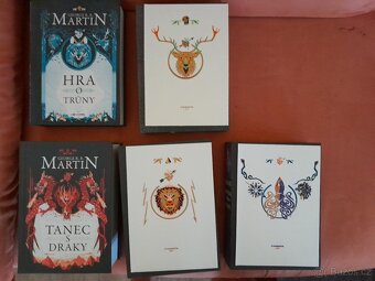 Píseň ledu a ohně I.-V. - plátěná vazba limitka 134 kusů - 5