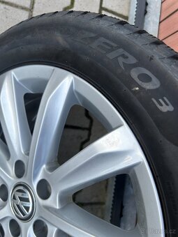 Alu kola + Pneu VW PASSAT B8 3G 215/55 originál,R17 - 5