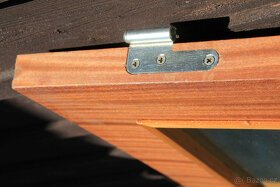 Interiérové dvoukřídlé dřevěné dveře prosklené - 5