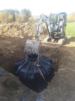 Bagr, zemní práce. pařezy - 5