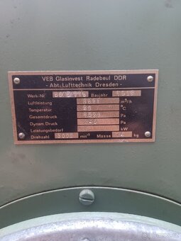 Hasičský ventilátor DDR - 5