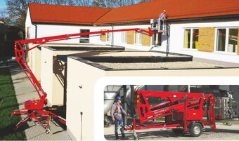 Pronájem přívěsné kloubové pracovní plošiny 18m - 5