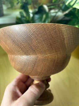 Kalich ze dřeva | ⌀18cm | ruční práce - 5