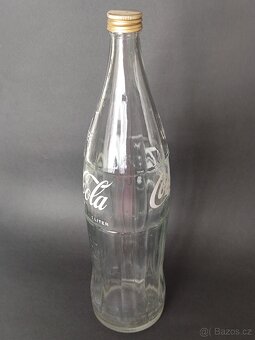 Velká retro láhev Coca Cola, 1l, vintage, pošta 85.- - 5