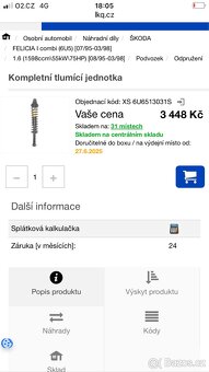 Zadní tlumiče Škoda Felicia - 5