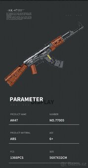 Stavebnice- samopal AK 47 - 5
