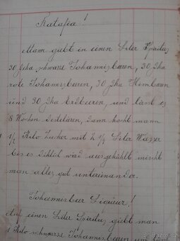 Starý německy a ručně psaný sešit receptů - 5