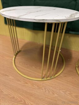 Moderní set 2 konferenčních stolků - 5