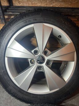 ALU Kola ŠKODA 5x112 R16 VELORUM Zimní Pneu 205/55/16 - 5