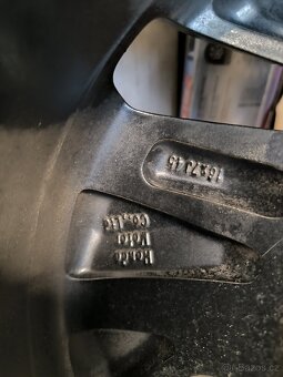 ALU kola Honda Civic 5x114,3 r16 Originál, zimni pneu 5mm - 5