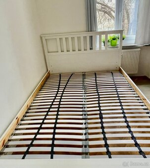 Bílý rám postele, 160x200 cm HEMNES IKEA - 5