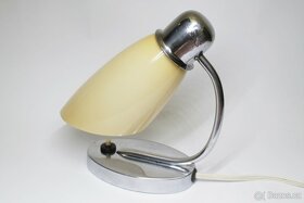 Retro chromovaná art deco lampička Drupol - 5