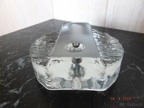 Walther Glass - Býčí oko - masivní váza na jeden květ. - 5