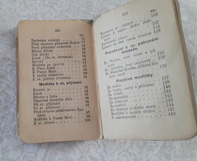Historická modlitební knížka pro katolíky  z roku 1905 - 5
