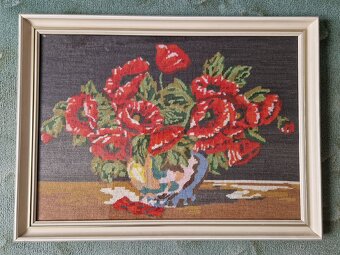 Staré ručně vyšívané obrazy - 5