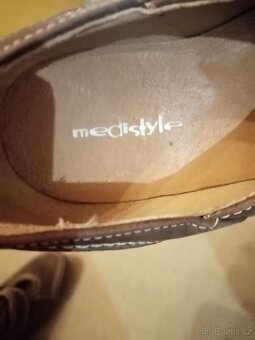 Boty kožené lodičky medistyle - 5