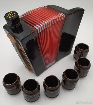 Krásná dárková Keramická harmonika na nápoje 2,7 litru, 20cm - 5