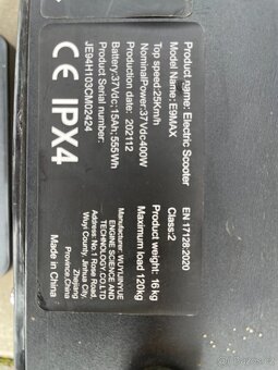 Prodám elektrokoloběžku Electric Scooter model E9MAX - 5