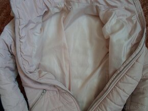 Růžová bunda bundička s kožíškem - 152 - 5
