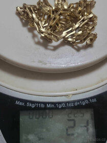 Pánský zlatý řetěz-plný 585/1000   14K -nový - 5