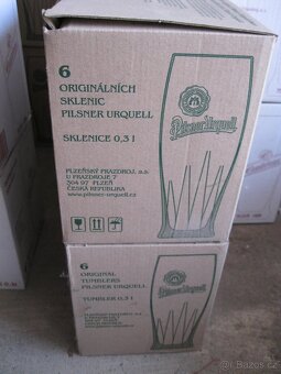 Sklenice Pilsner Urguell 0,3 L - třetinky NOVÉ NEPOUŽITÉ - 5