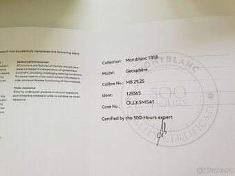 Montblanc 1858 Geosphere, nové, nenošené, veškeré papíry, kr - 5