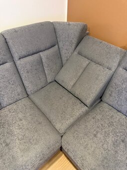 Sedací souprava s křeslem a taburetem - 5