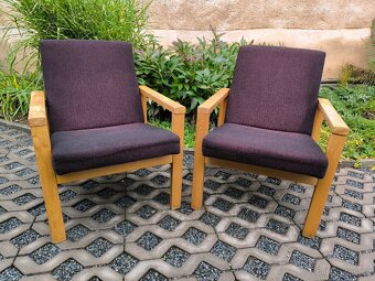 Retro dřevěná křesla Tatra Pravenec - 70. léta - 5