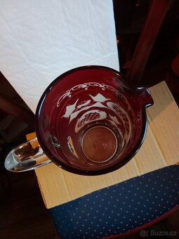 Pěkný starý broušený Džbán  Egermann - 5