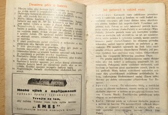 Staré motoristické brožurky, 1. pol. 20 století - 5