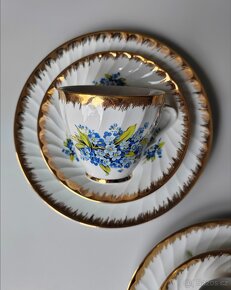 Vynikající porcelánové čajové trio od Mitterteich - 5