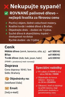 🔥 PALIVOVÉ DŘEVO – LEVNĚ & KVALITNĚ 🔥 - 5