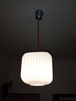 RETRO lustr 4ks,opálové sklo,cca 1970-80 - 5